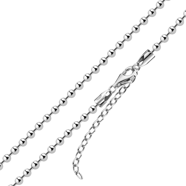 Kugelkette Silber 925 - 3mm breit - 40+5cm