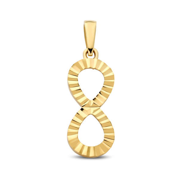 Anhänger Infinity Gold 585 - Diamantiert