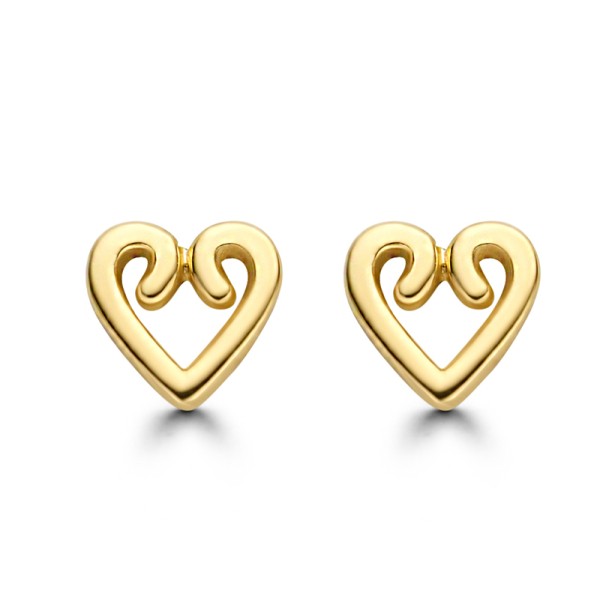 Ohrstecker Herz Gold 585 - 4,6x4,6mm