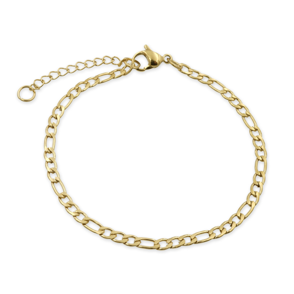Figarokette Edelstahl PVD - 3mm breit - 40+5cm - Bild 2