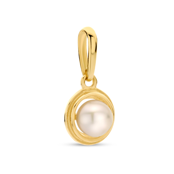 Anhänger Süßwasser-Zuchtperle Gold 585 - Ø 3,5mm - Bild 2