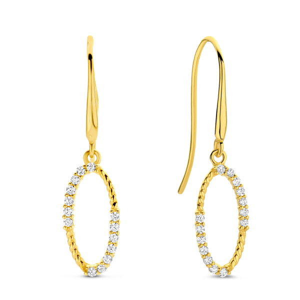 Ohrhänger Gold 585 - 28 Zirkonia