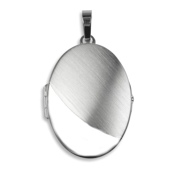 Medaillon Silber 925 - Teilmatt - 49mm hoch