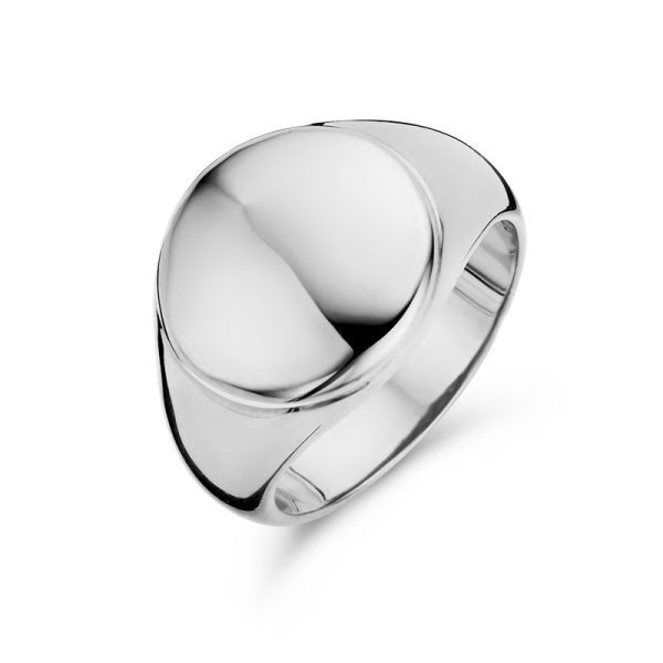 Siegelring für Damen Silber 925 - Rund 14mm
