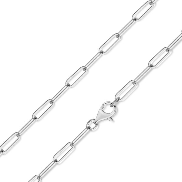 Ankerkette weit Silber 925 - 3,2mm breit - Wählbare Länge