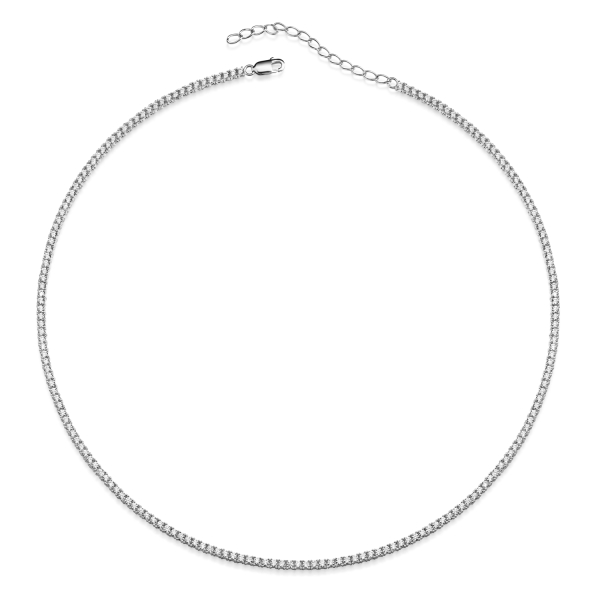 Tennis-Collier Silber 925 - 180 Zirkonia
