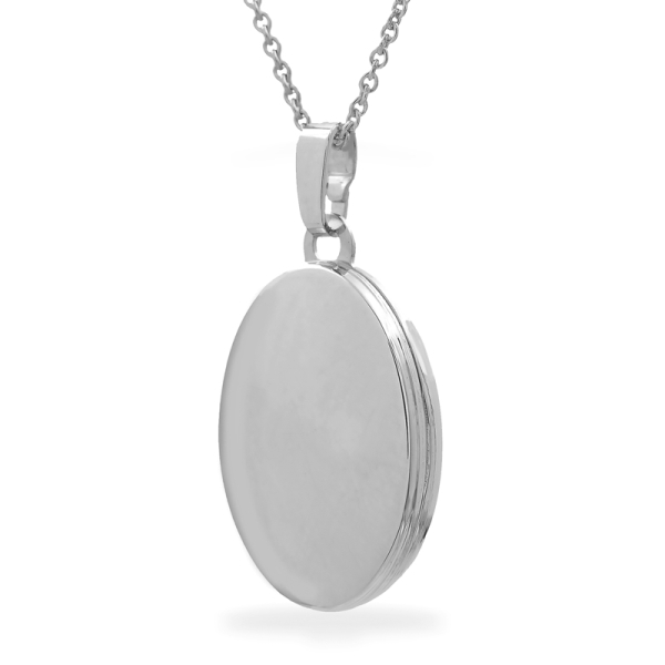 Medaillon oval Silber 925 - 16x21mm - Gravierbar