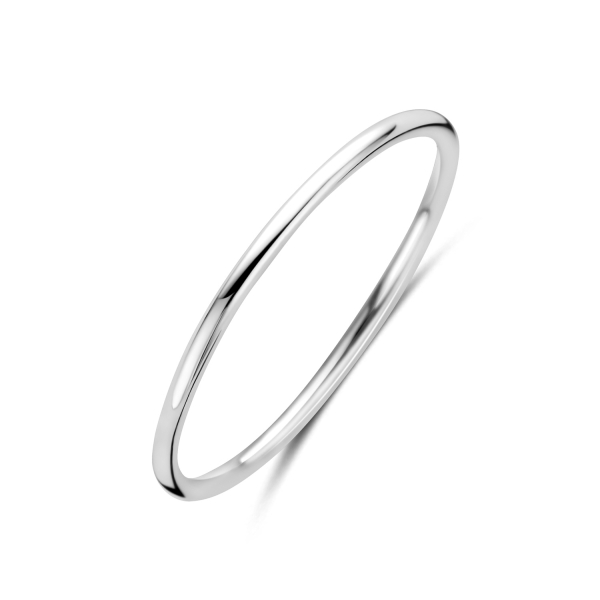 Damenring Silber 925 rhodiniert - Schmal - 1mm stark