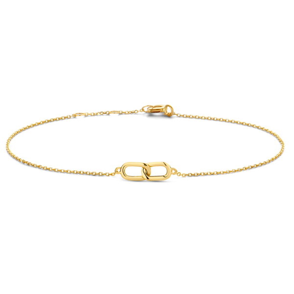 Armband Glieder-Anhänger Gold 585 - Zwischenteil 12x4mm