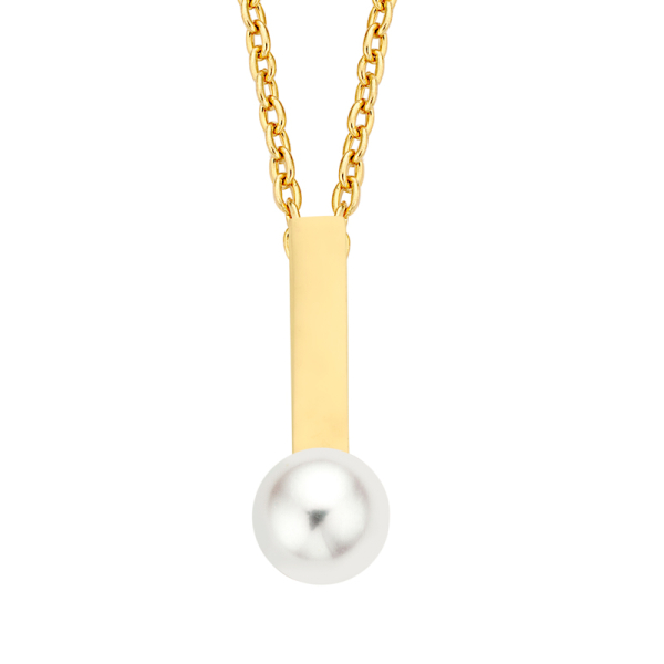 Collier mit Anhänger Süßwasser-Zuchtperle Gold 585 - Perle 5mm