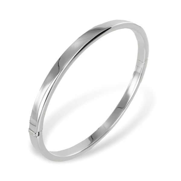 Armreif Silber 925 hochglanz - 5mm breit - Recyceltes Silber