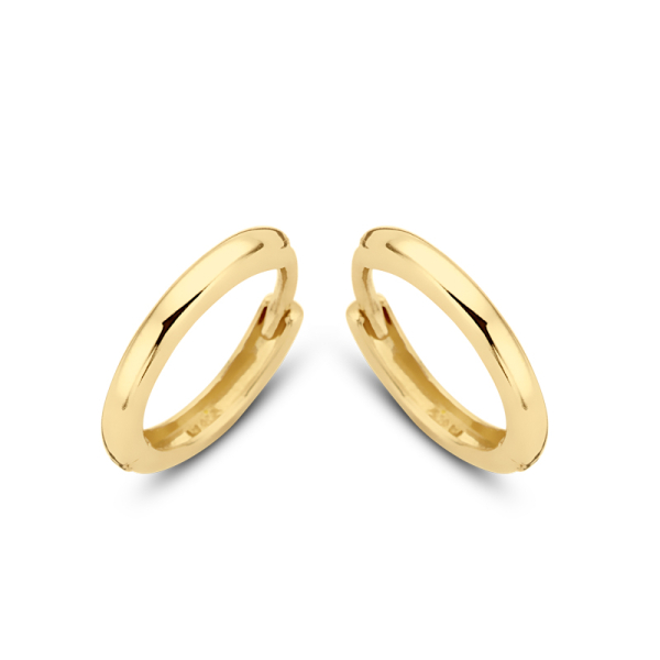 Klappcreolen Gold 585 - Hochglanz - Ø 11mm - 1,6mm breit