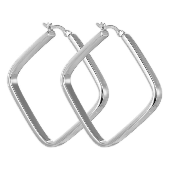 Creolen Silber 925 - 36x36mm - 4mm breit