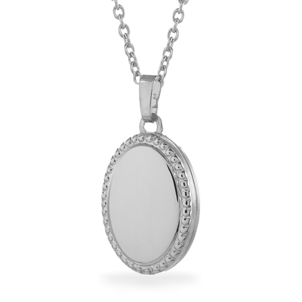 Medaillon oval Silber 925 - 14x18mm - Gravierbar