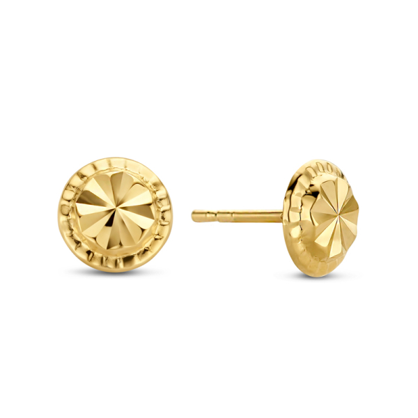 Ohrstecker Dot Gold 585 - Facettiert - Ø 5mm