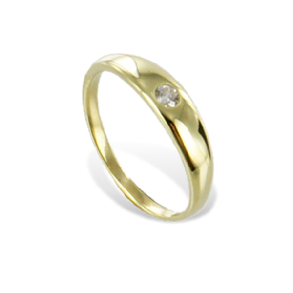 Anhänger Taufring Gold 333 - Zirkonia
