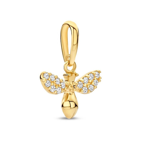 Anhänger Biene Gold 585 - 14 Zirkonia - Bild 2