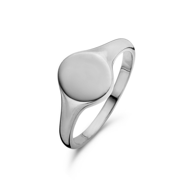 Siegelring für Damen Silber 925 - Oval 9x8mm
