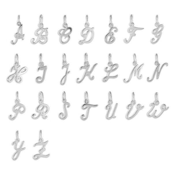 Buchstabenanhänger Silber 925 - Mit Öse - Bild 2
