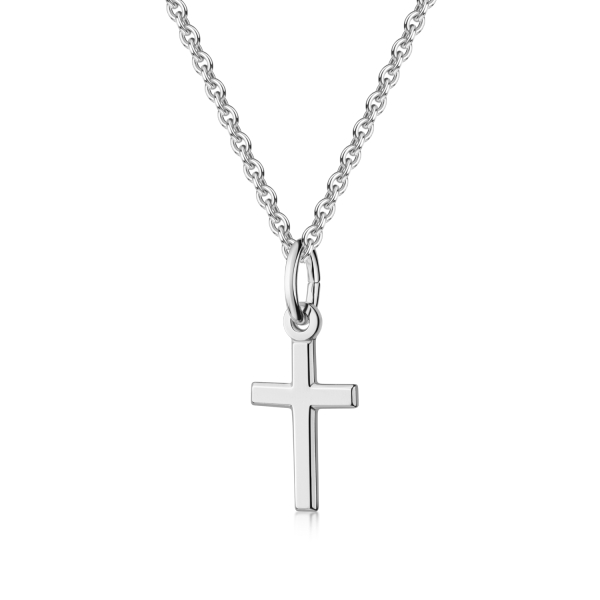 Anhänger Kreuz Silber 925 - Glänzend - 13mm - Bild 2