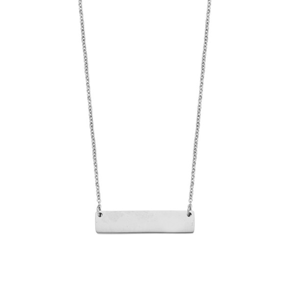 Lovebird Halskette mit Schild Edelstahl IPS - zum Gravieren