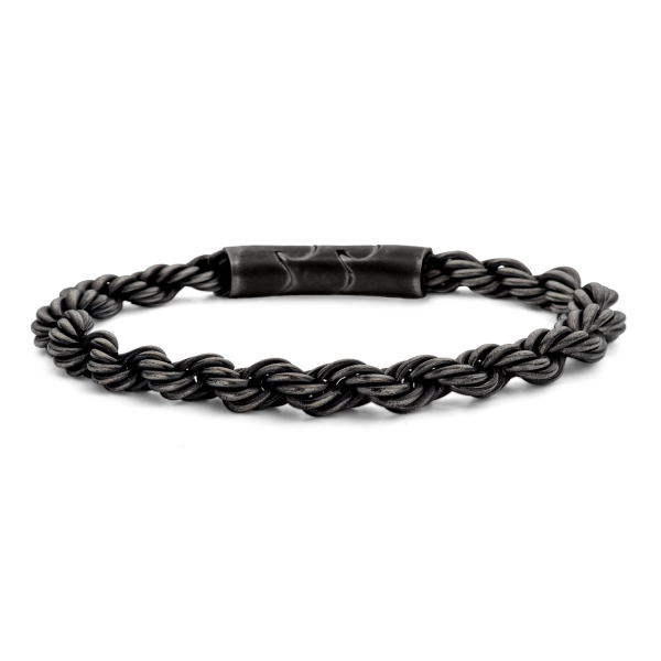 Frank 1967 Armband Edelstahl IPB - 6mm breit - Gedreht