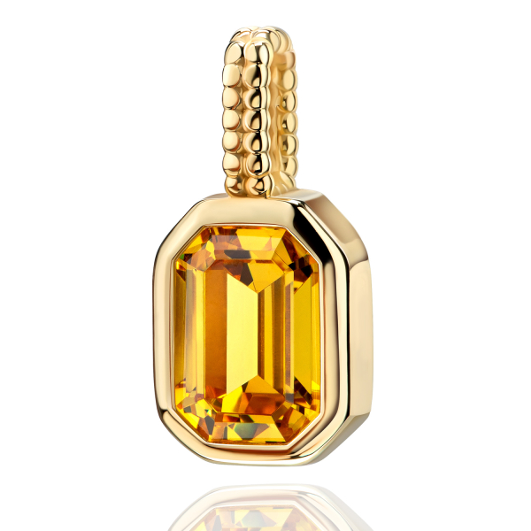 Anhänger Octagon Zirkonia Goldfarben Gold 333