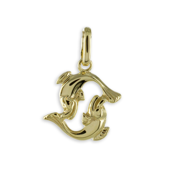 Sternzeichen Anhänger Gold 333 - Hochglänzend - 16mm hoch