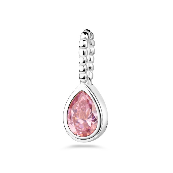 Anhänger Tropfen Silber 925 - Zirkonia Rosa