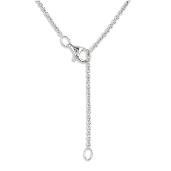 Collier Herz Silber 925 rhodiniert - 8 Zirkonia - Bild 2
