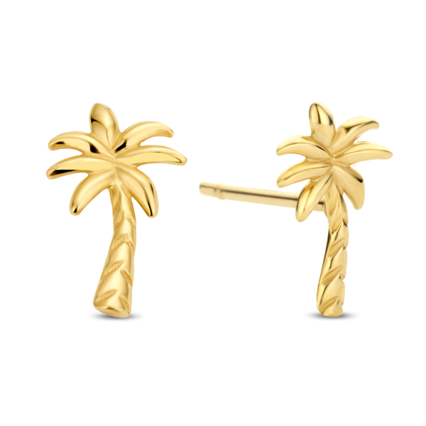 Ohrstecker Palme Gold 585 - 5x8mm