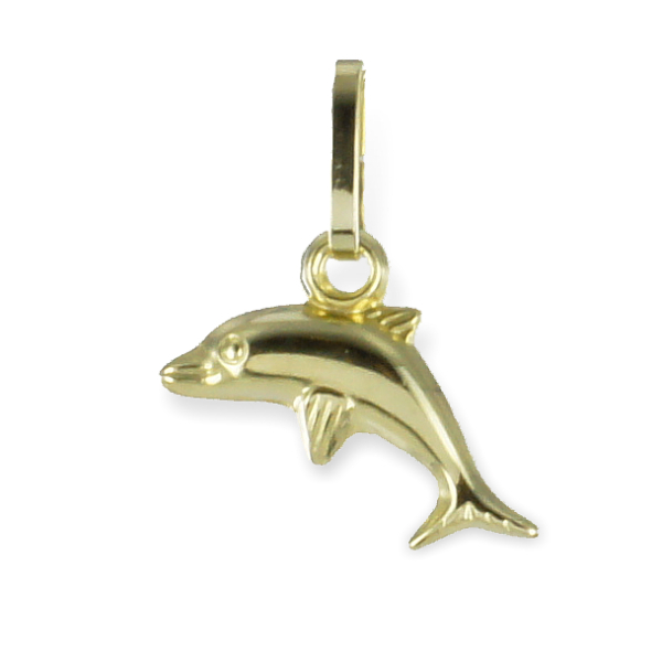 Anhänger Delphin Gold 333 - Vollplastisch