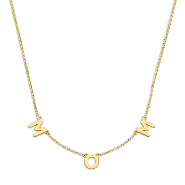 Collier MOM Gold 585 - Buchstaben 5x5mm
