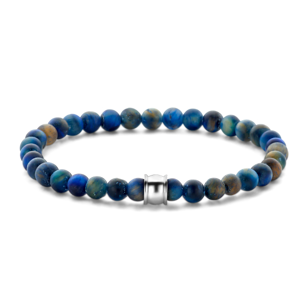 Frank 1967 Armband Edelstahl IPS - Sodalith und Tigerauge 6mm