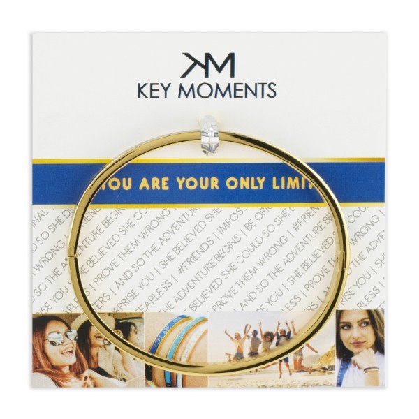 Key Moments Armspange Lack blau Edelstahl IPG - YOU ARE YOUR ONLY LIMIT - Bild 2