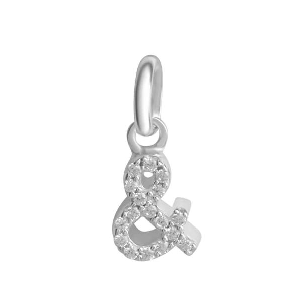 Anhänger &-Zeichen Silber 925 - 17 Zirkonia
