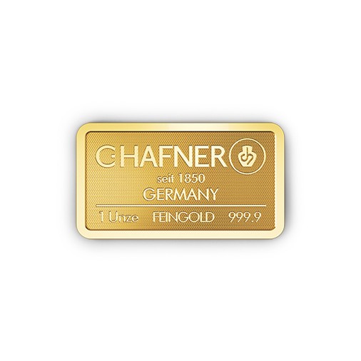 1oz Goldbarren C.HAFNER - 999,9 Feingold - Neuware - Bild 2