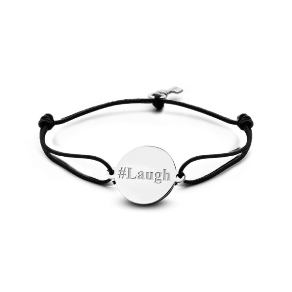 Key Moments Armband Edelstahl - #Laugh