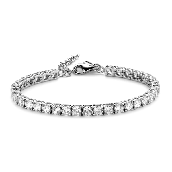 Tennisarmband Zirkonia Silber 925 rhodiniert - Zirkonia 5mm - 5,0mm breit