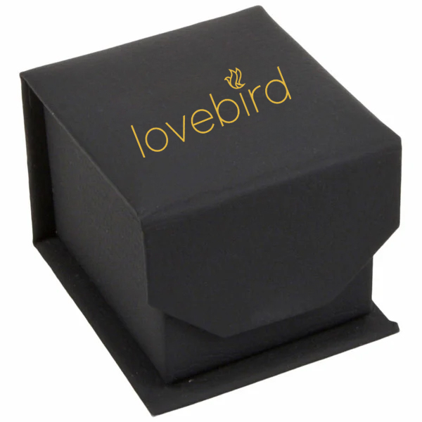 Lovebird Memory Ring Gelbgold 333 - 19 Zirkonia - 2,2mm breit - Bild 2