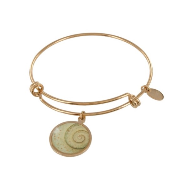 Lovebird Charm-Armreif mit Chamäleon Edelstahl - Roségoldfarbene IP-Beschichtung
