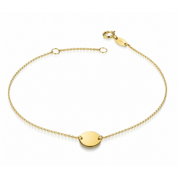 Armband Plättchen Gold 333 - 8mm