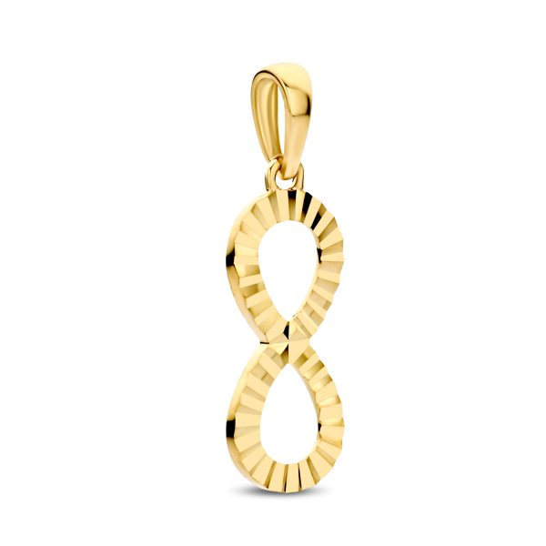 Anhänger Infinity Gold 585 - Diamantiert - Bild 2