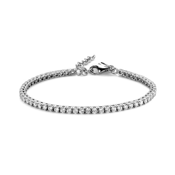 Tennisarmband Zirkonia Silber 925 rhodiniert - Zirkonia 4mm - 4,1mm breit