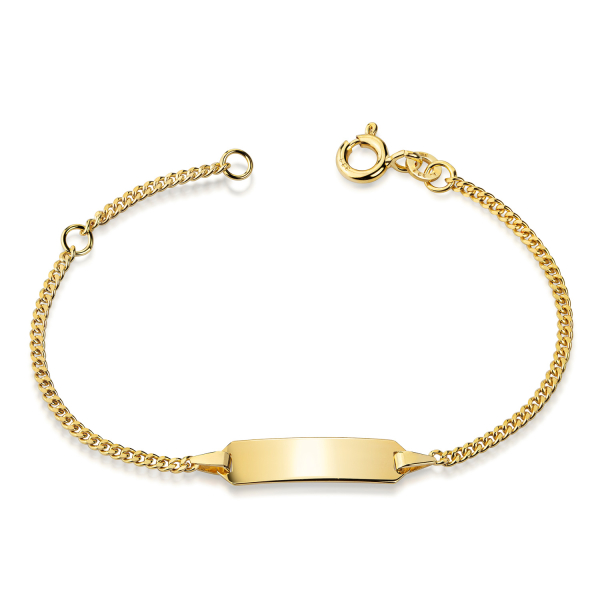 ID-Schildarmband Kinder Gold 333 - Panzerarmband 1,8mm