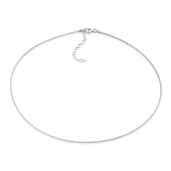 Omegakette 1,2mm breit 40+5cm Silber 925 - Bild 2