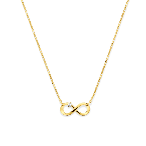 Collier mit Anhänger Endless Gold 585 - Zirkonia
