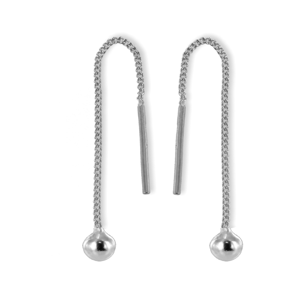 Durchzieher Kugel Silber 925 - Ø 3mm - 60mm lang