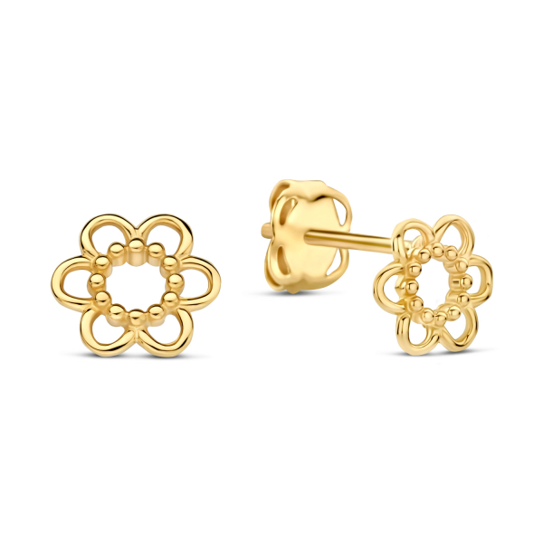 Ohrstecker Blume Gold 585 - 5,5x5,1mm