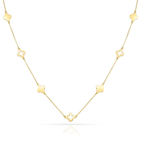 Collier Kleeblätter Gold 333
